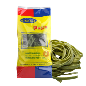 Ticinella Spinach Fettucine 1Kg - เฟตตูชินีผักโขม 1 กก