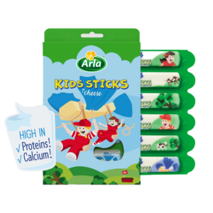 Arla Kids Sticks ชีสเด็ก เสริมกระดูกและฟัน เพิ่มน้ำหนัก 108g