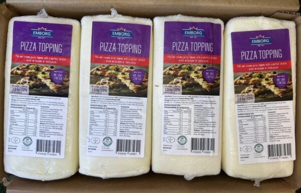 Emborg Pizza Topping 2.5kg ชีสยืด ชีสพิซซ่า ก้อน 2.5กก - Image 2